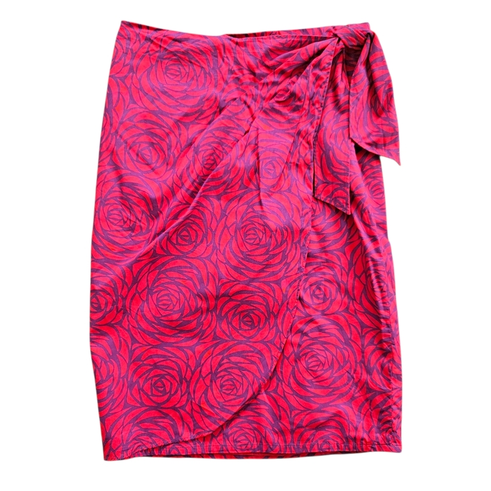Boden Sz 2 Sarong Style Pencil Skirt Bright